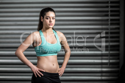 Portrait of fit woman