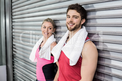 Athlete people posing together