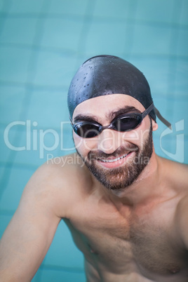 Smiling man looking at camera