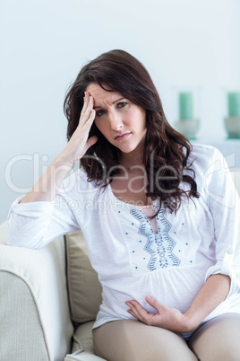 Pregnant woman with headache