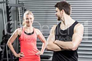 Portrait of fit couple