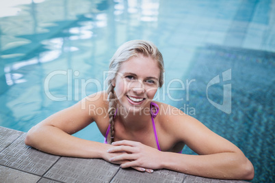 Fit woman resting on the edge Fit woman resting on the edge