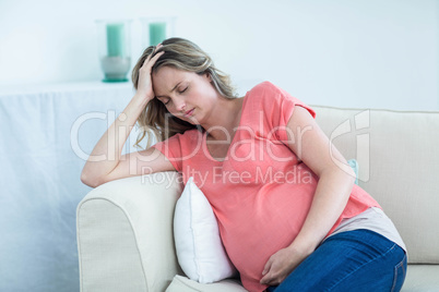 Pregnant woman with headache