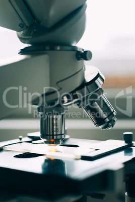 Microscope in Laboratory