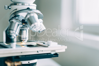 Microscope in Laboratory