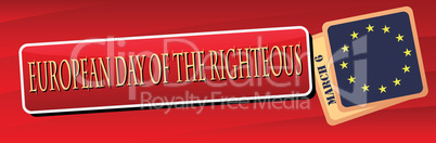 Banner European Day of the Righteous