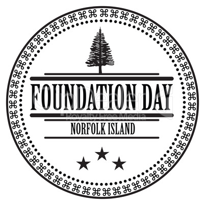 Stamp imprint Foundation Day