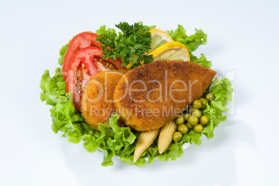 Cutlets And Vegetables