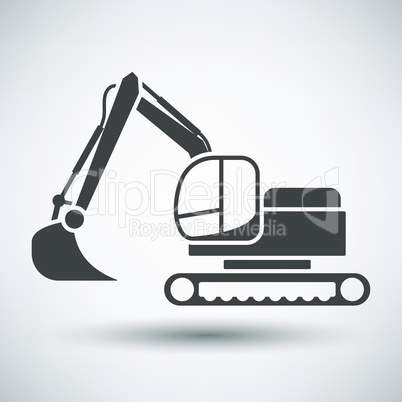 Construction bulldozer icon