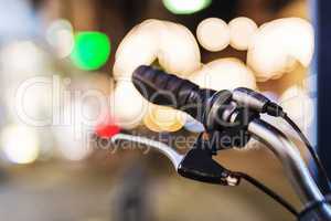 Fahrradlenker Nachtaufnahme