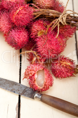 fresh rambutan fruits