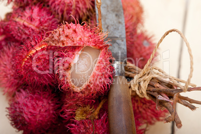 fresh rambutan fruits