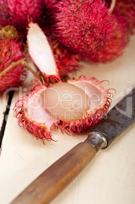 fresh rambutan fruits