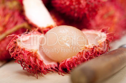 fresh rambutan fruits