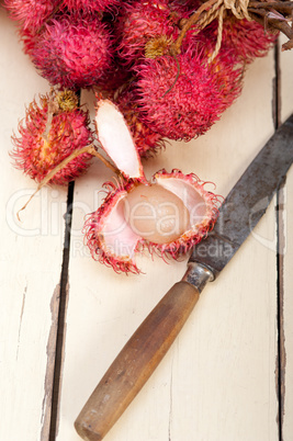 fresh rambutan fruits