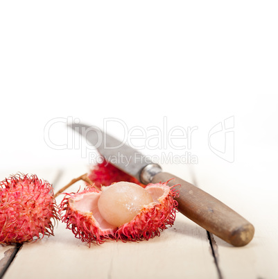 fresh rambutan fruits