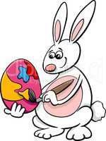 easter bunny cartoon illustration