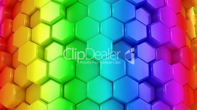 Abstract Background of Colored Honeycomb