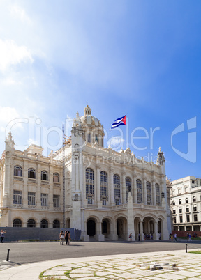 Regierungsgebäude vor dem Platz der Revolution in Havanna Kuba
