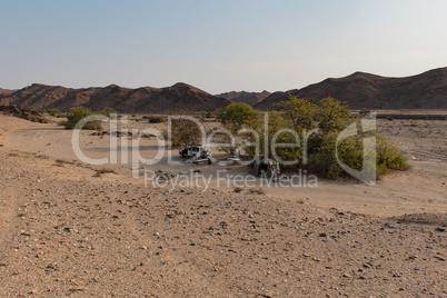 Steinwüste in Namibia Afrika