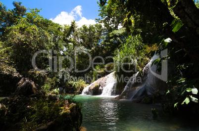 Nationalpark mit Wasserfall el Nicho in Cienfuegos Kuba