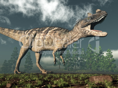 Ceratosaurus dinosaur - 3D render