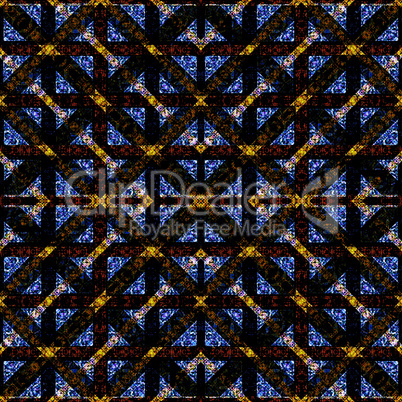 Ornate Check Seamless Pattern