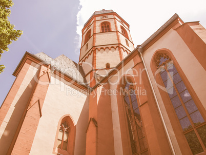 St Stephan church Mainz vintage