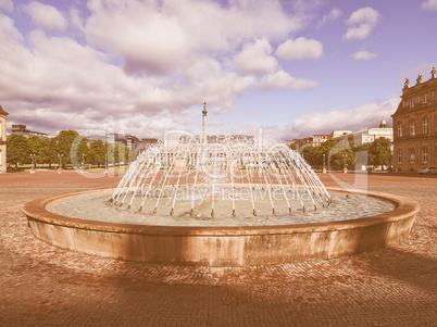 Schlossplatz (Castle square) Stuttgart vintage