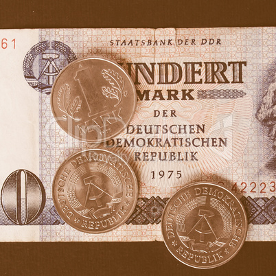 DDR banknote vintage