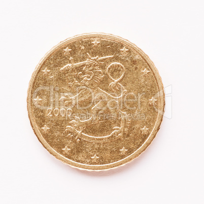 Finnish 50 cent coin vintage