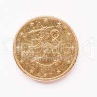 Finnish 50 cent coin vintage