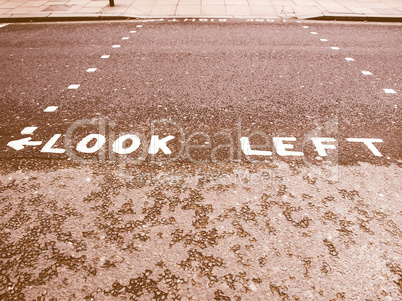 Look left vintage