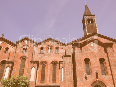 Sant Eustorgio church, Milan vintage