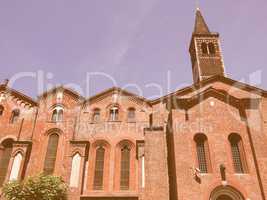 Sant Eustorgio church, Milan vintage