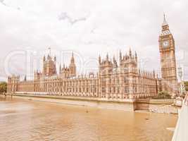 Houses of Parliament vintage