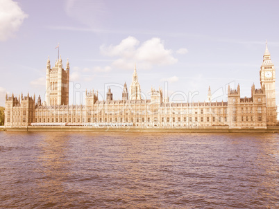 Houses of Parliament vintage