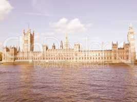 Houses of Parliament vintage