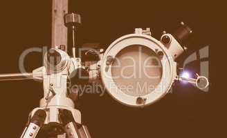 Retro looking Astronomical telescope