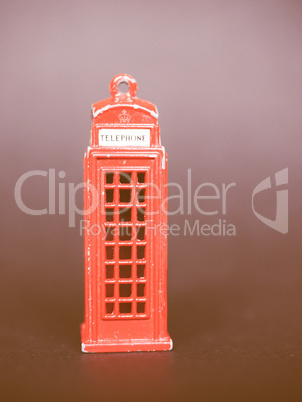 London telephone box vintage