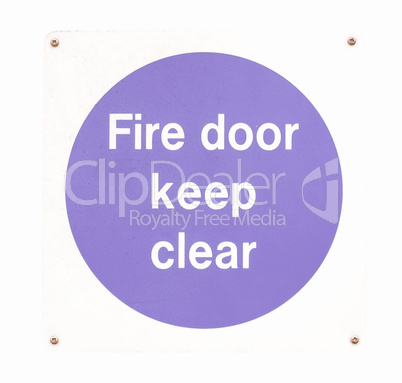 Fire door vintage