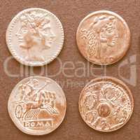 Roman coins vintage
