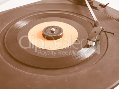 Vinyl record on turntable vintage Vinyl record on turntable vintage