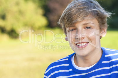 Happy Boy Male Child Teenager Smiling