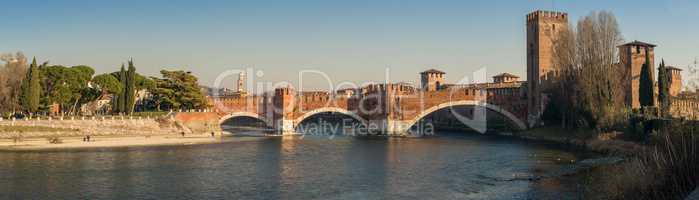 castelvecchio and its bridge, in Verona