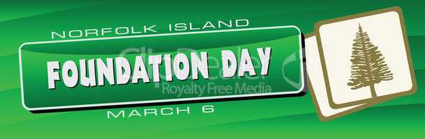 Banner Foundation Day Norfolk Island