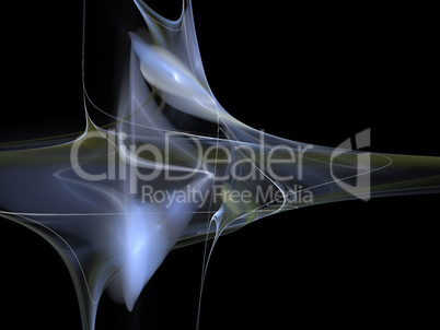 image of one Digital Fractal on Black Color