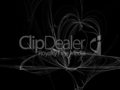image of one Digital Fractal on Black Color image of one Digital Fractal on Black Color