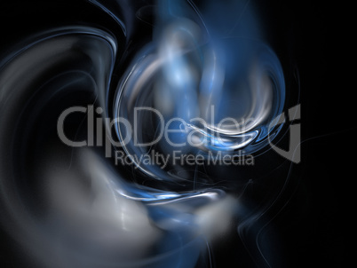 image of one Digital Fractal on Black Color image of one Digital Fractal on Black Color