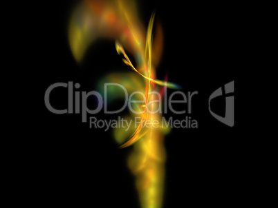 image of one Digital Fractal on Black Color image of one Digital Fractal on Black Color